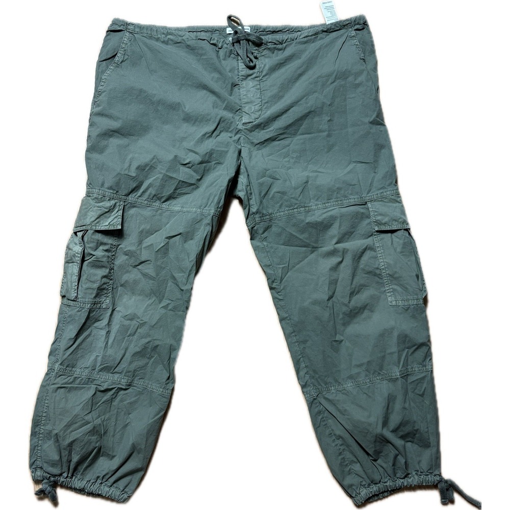 James Perse Women's Army Green Cargo Capris Size 4 (XL) Drawstring Waist